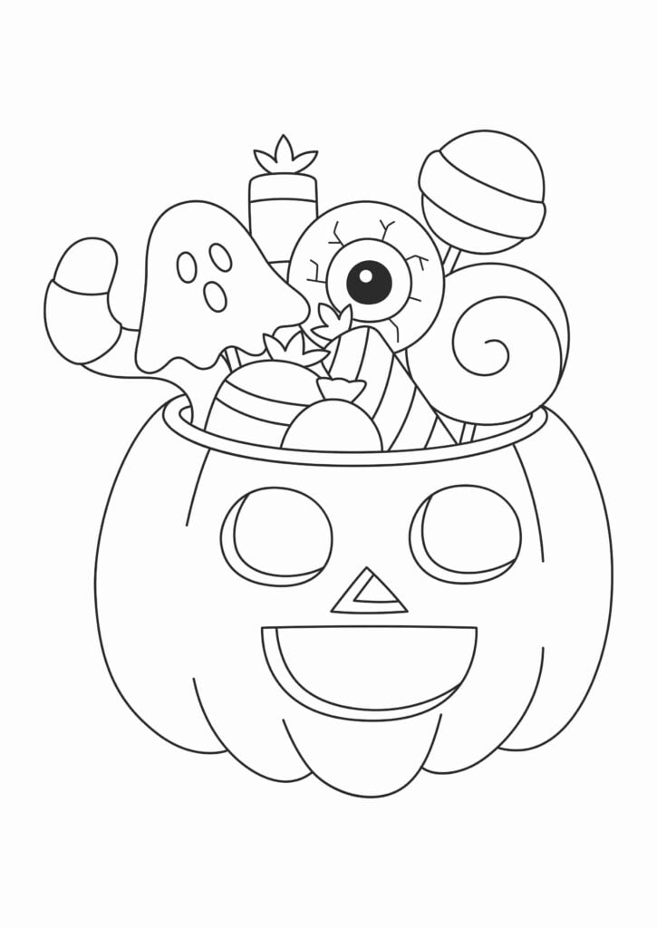 Halloween Treats Coloring Pages-20