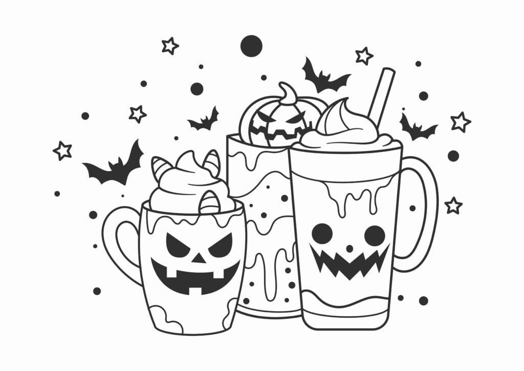 Halloween Treats Coloring Pages-9