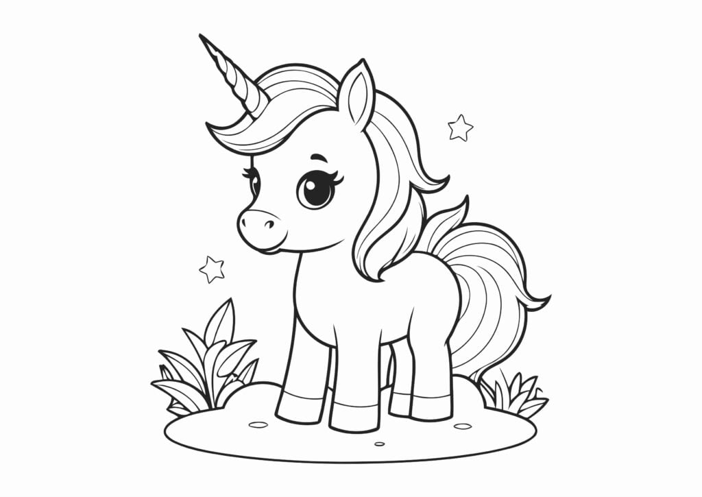 Unicorn Coloring Images Unicorn Coloring Images
