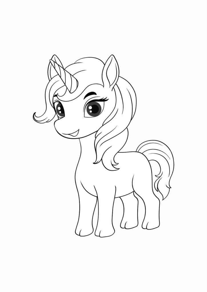 Unicorn Coloring Images Unicorn Coloring Images
