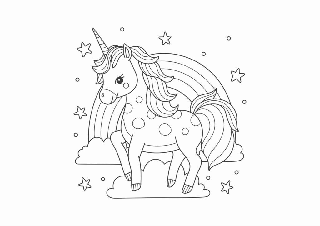 Unicorn Coloring Images Unicorn Coloring Images