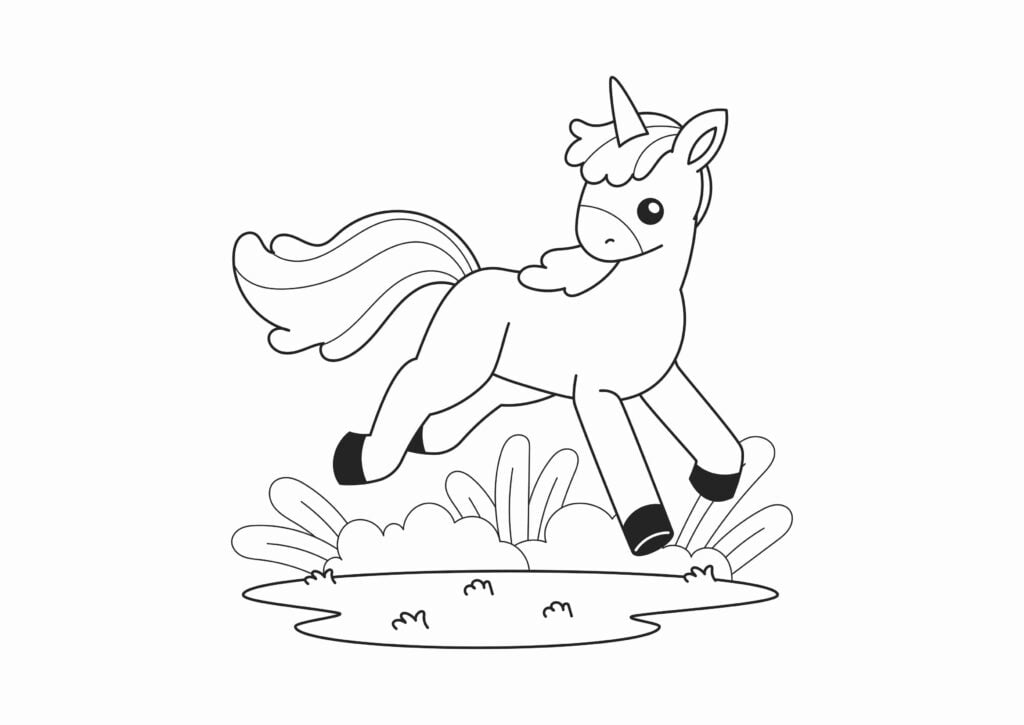 Unicorn Coloring Images Unicorn Coloring Images