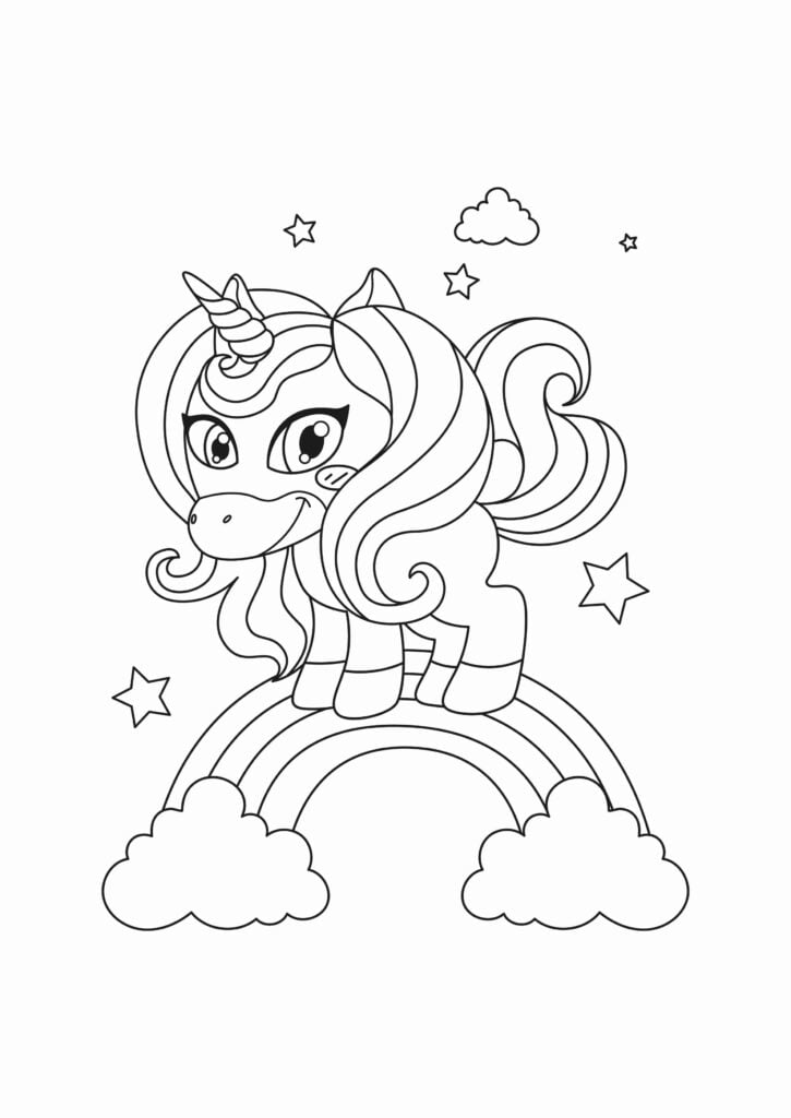 Unicorn Coloring Images Unicorn Coloring Images