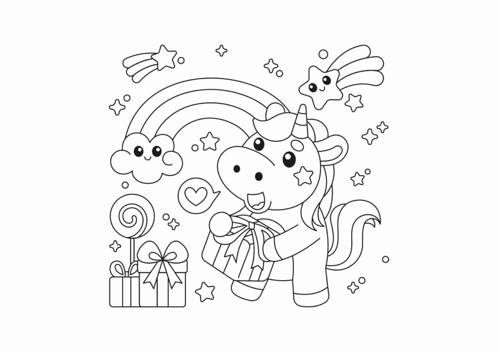 Unicorn Coloring Images Unicorn Coloring Images