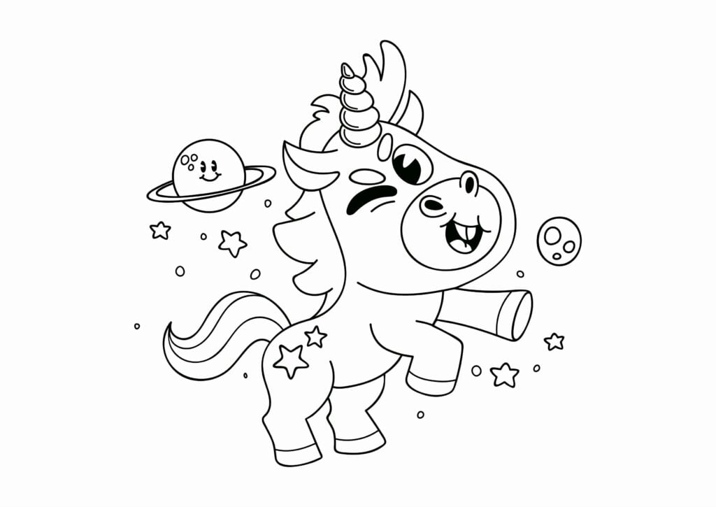 Unicorn Coloring Images Unicorn Coloring Images