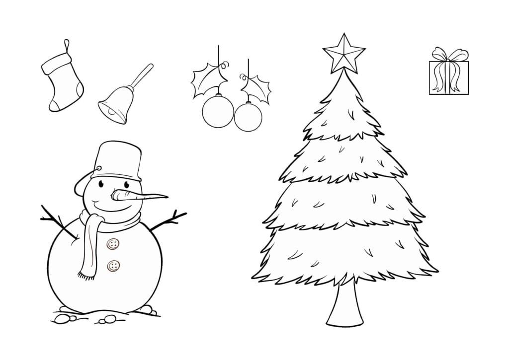 Christmas Tree Coloring Page 20