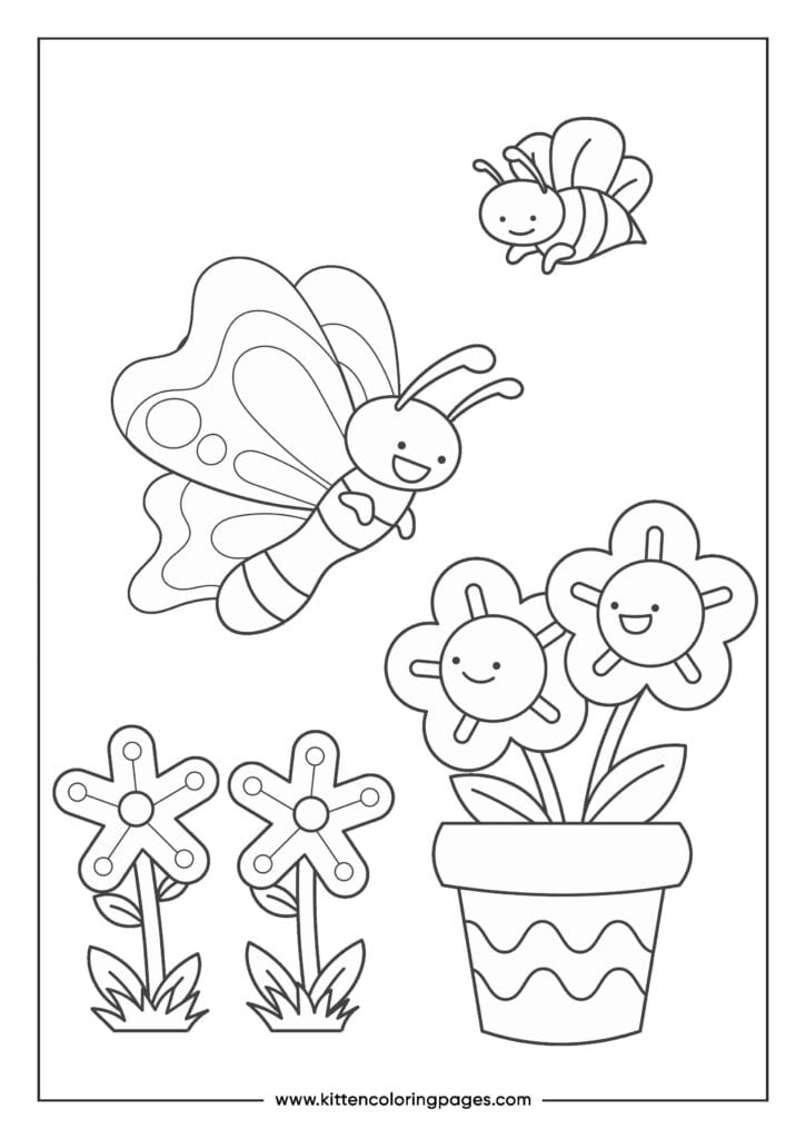 Spring Coloring Pages Spring Coloring Pages