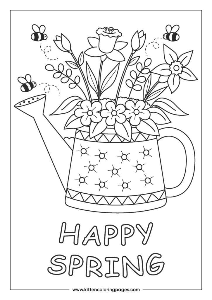 Spring Coloring Pages Spring Coloring Pages