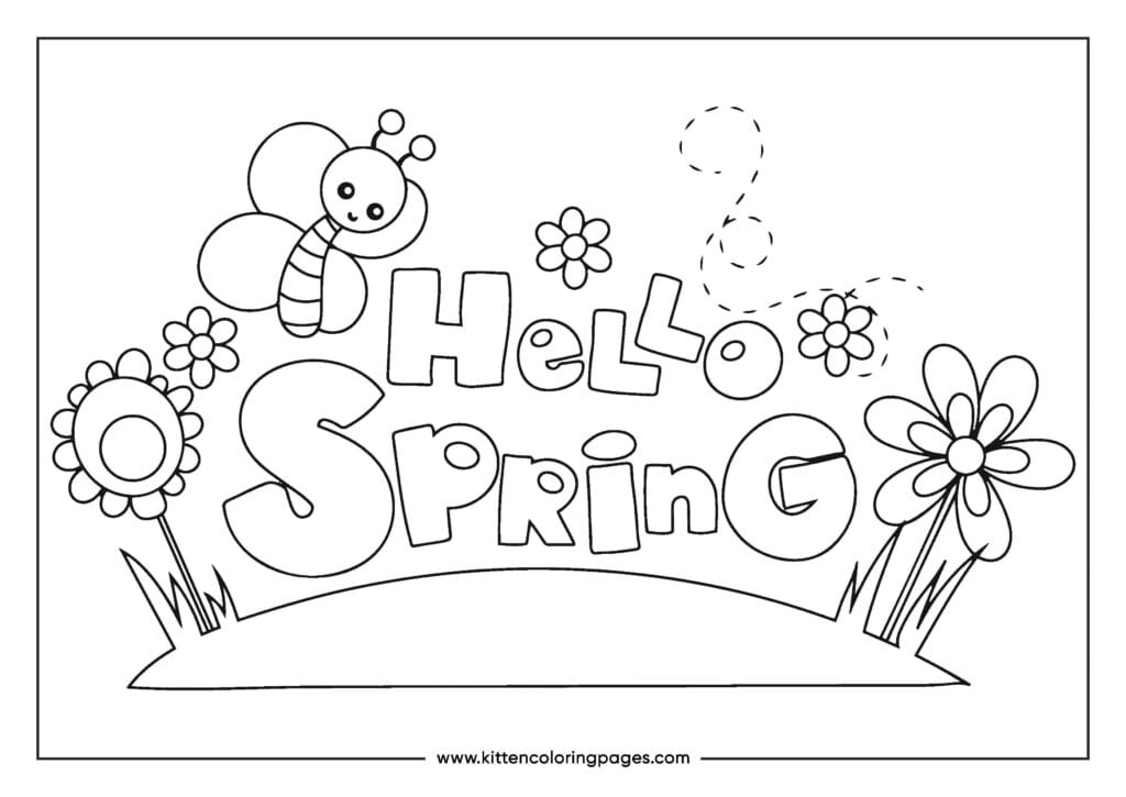 Spring Coloring Pages Spring Coloring Pages
