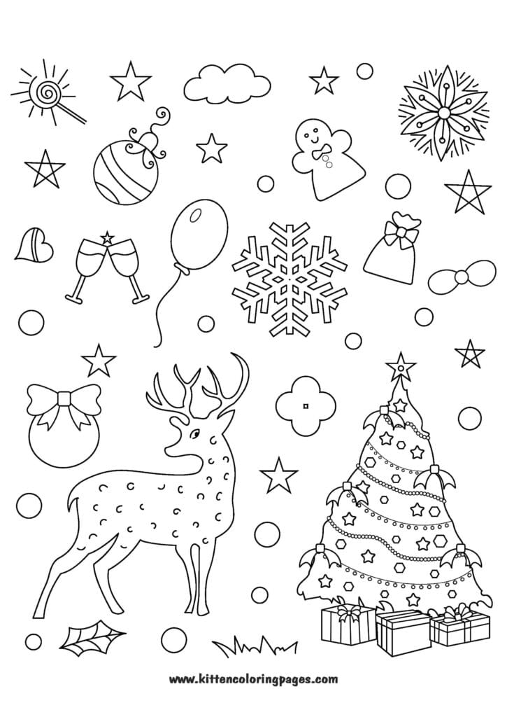christmas coloring pages printable 7