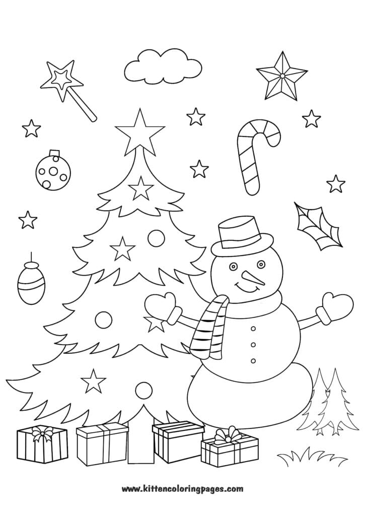 christmas coloring pages printable 8