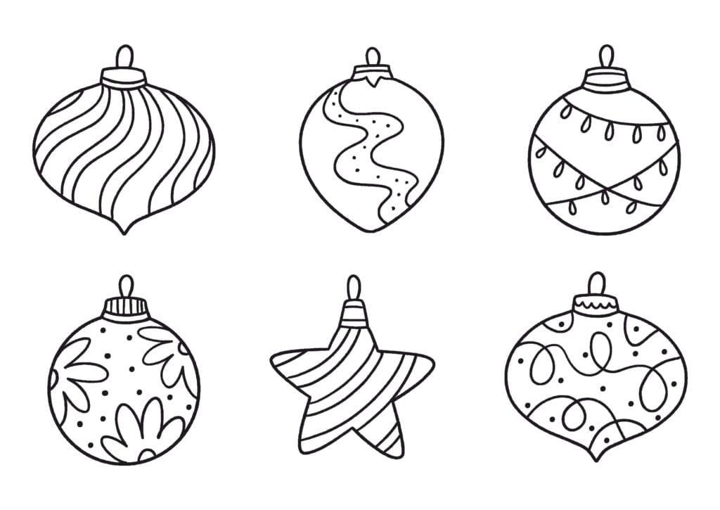 christmas ornaments coloring pages 22