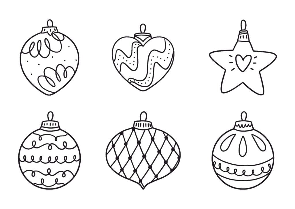 christmas ornaments coloring pages 23