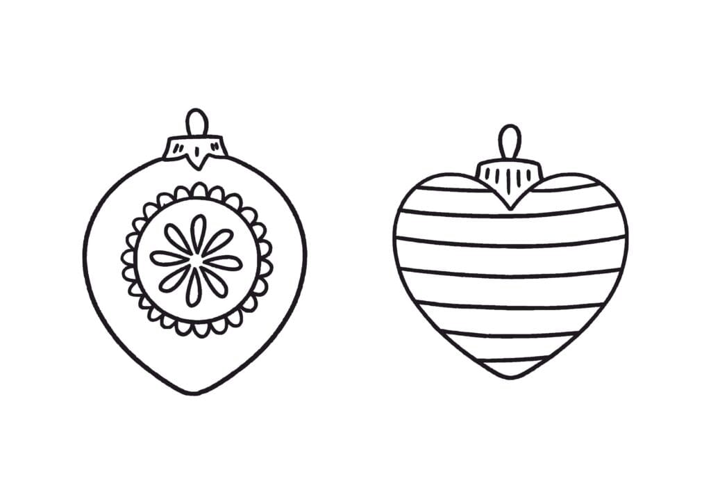 christmas ornaments coloring pages 24