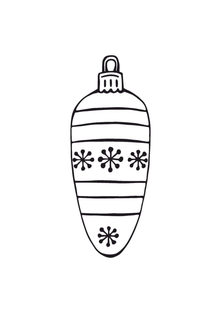 christmas ornaments coloring pages12