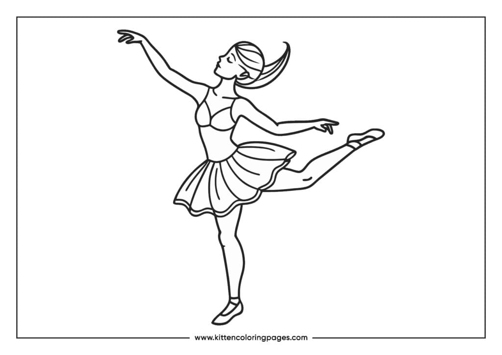 coloring pages ballet dancer 10