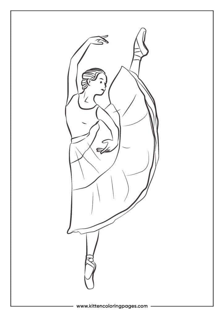 coloring pages ballet dancer 14