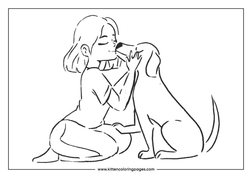 dog coloring pages 1