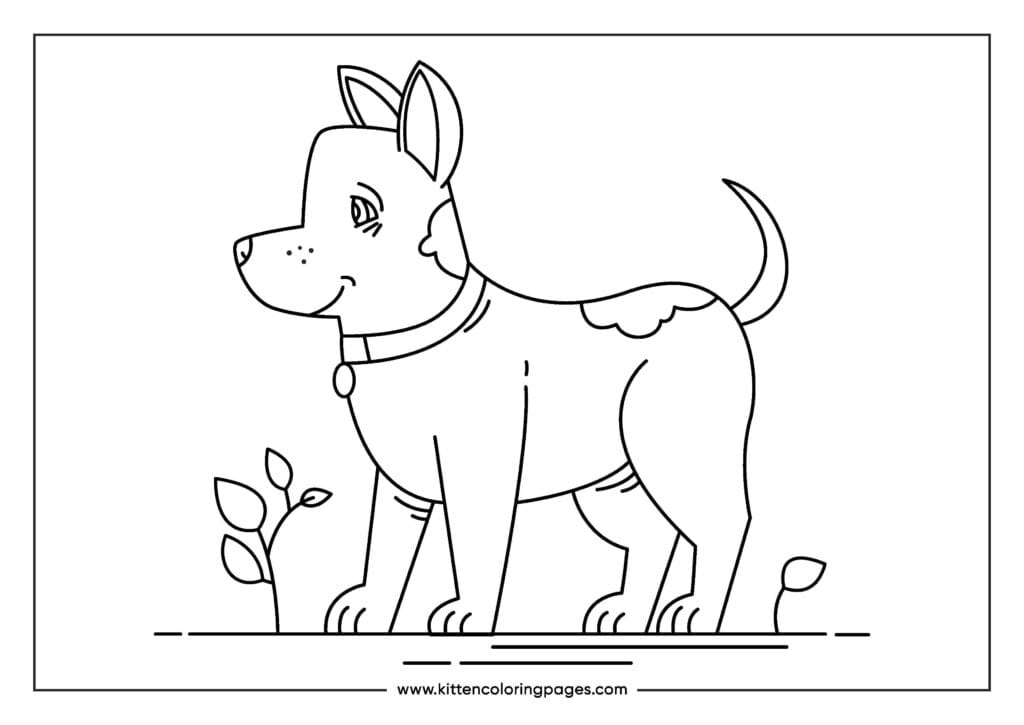 dog coloring pages 11