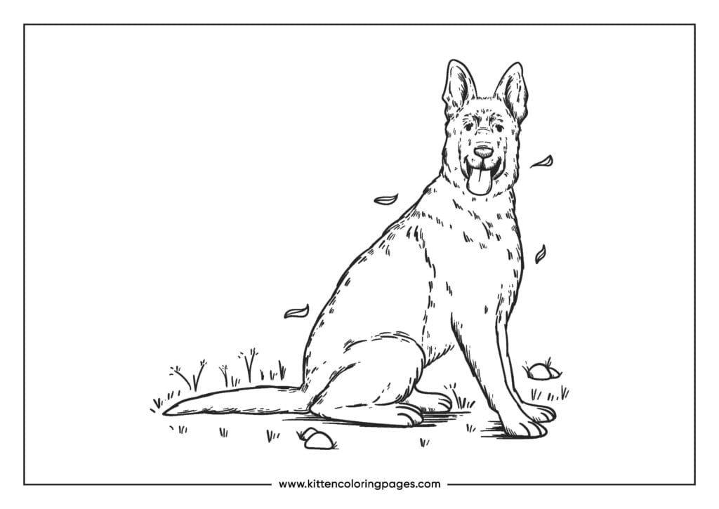 dog coloring pages 17
