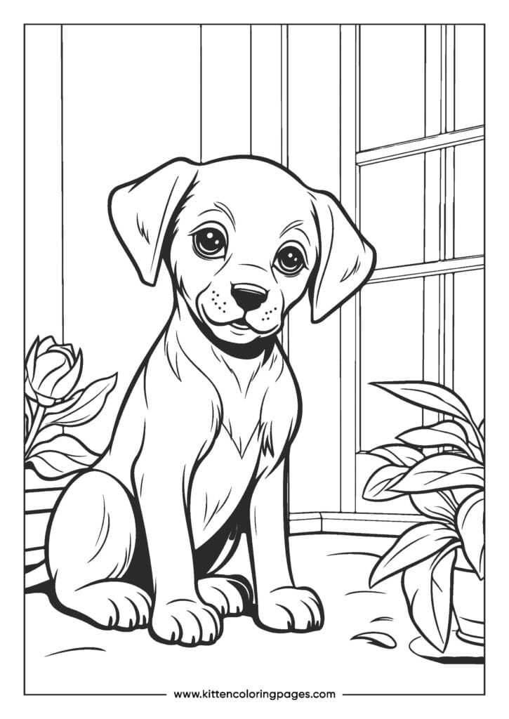 dog coloring pages 4