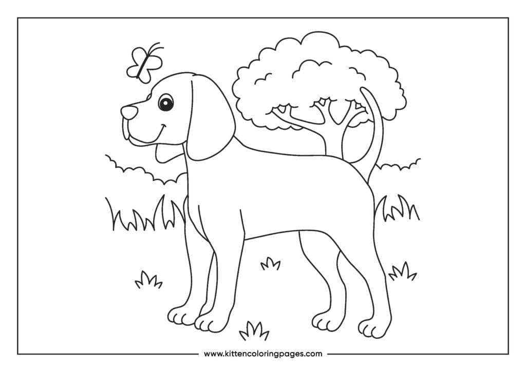 dog coloring pages 9