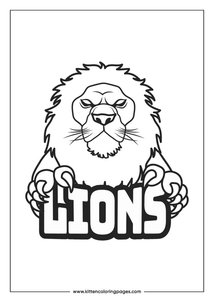 lion coloring pages 10