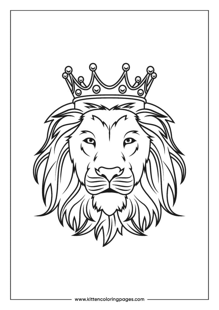 lion coloring pages 11