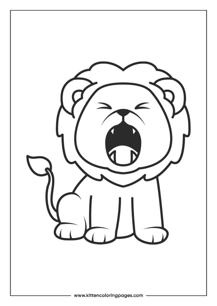 lion coloring pages 12