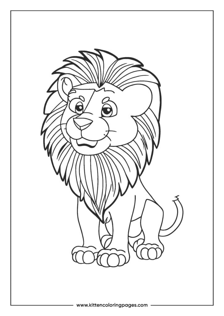 lion coloring pages 2