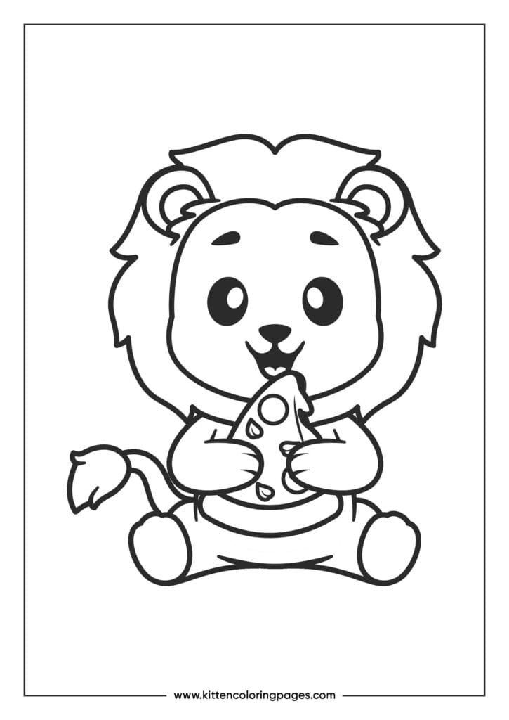 lion coloring pages 4