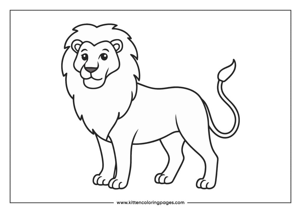 lion coloring pages 5