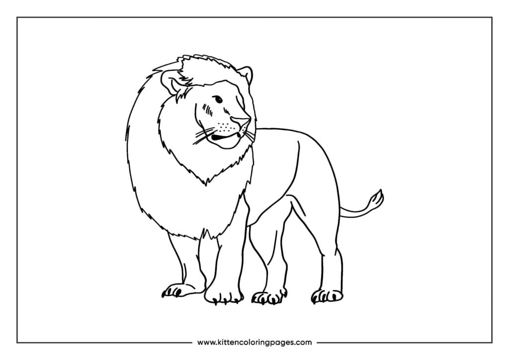 lion coloring pages 6