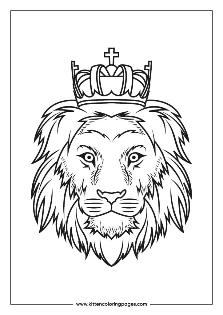 lion coloring pages 7