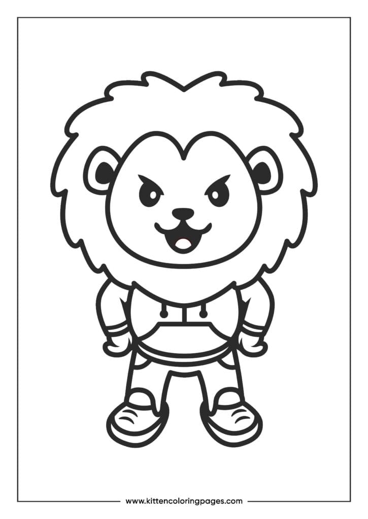 lion coloring pages 8