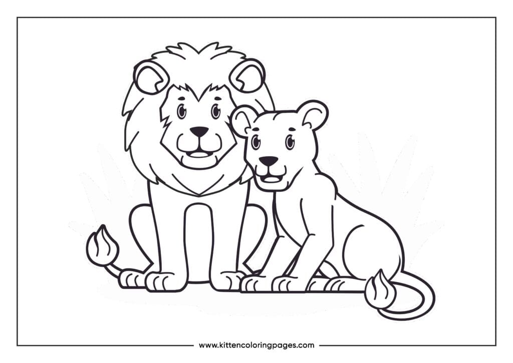 lion coloring pages 9
