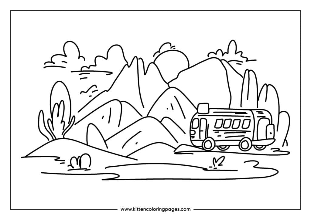 mountain coloring pages 13