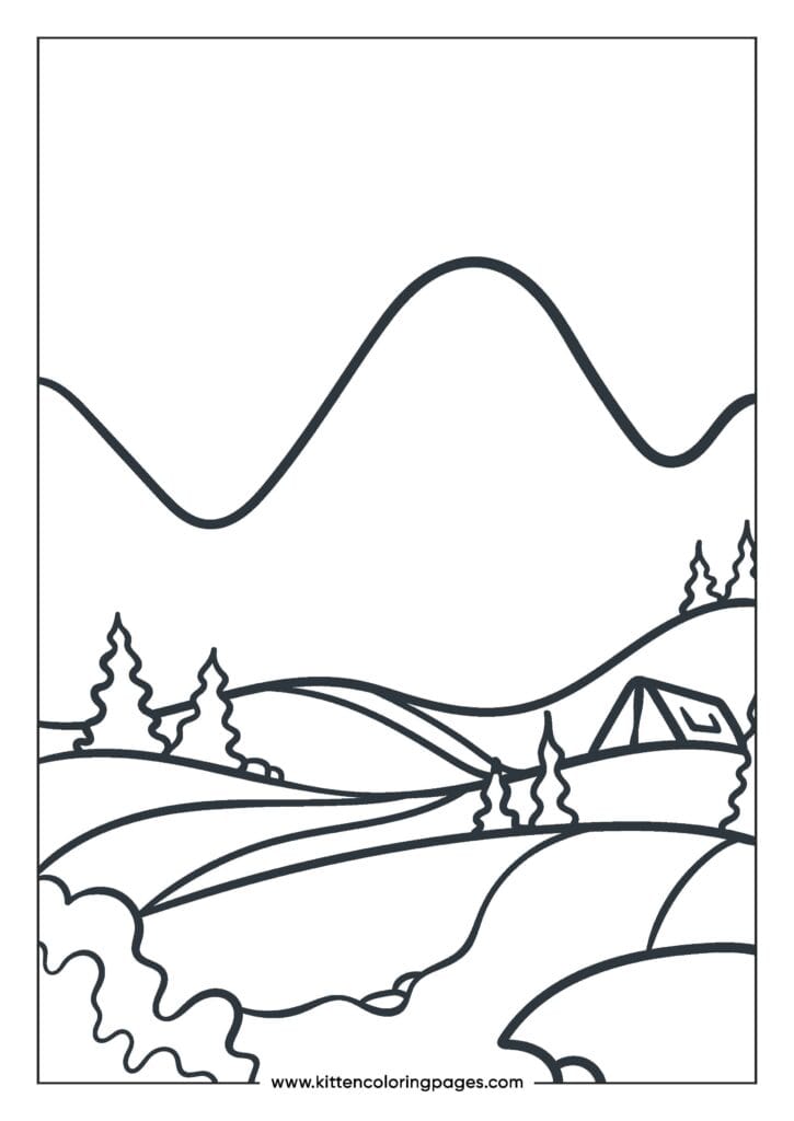 mountain coloring pages 3