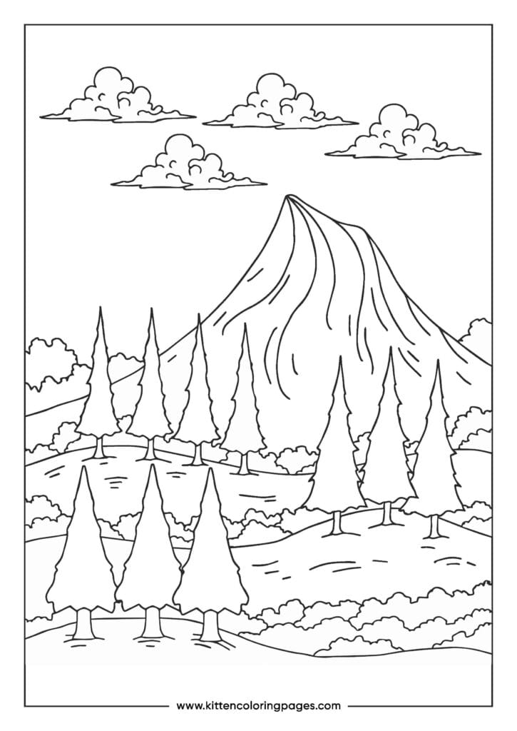 mountain coloring pages 8