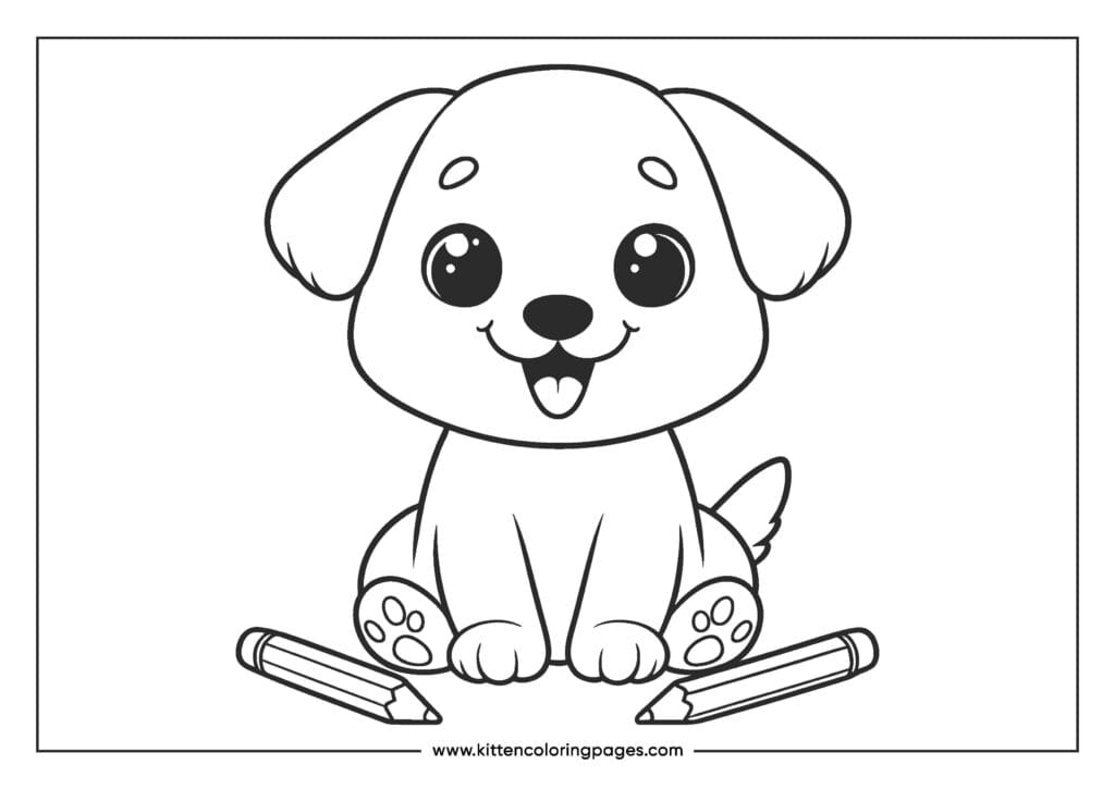 puppy dog coloring pages 1