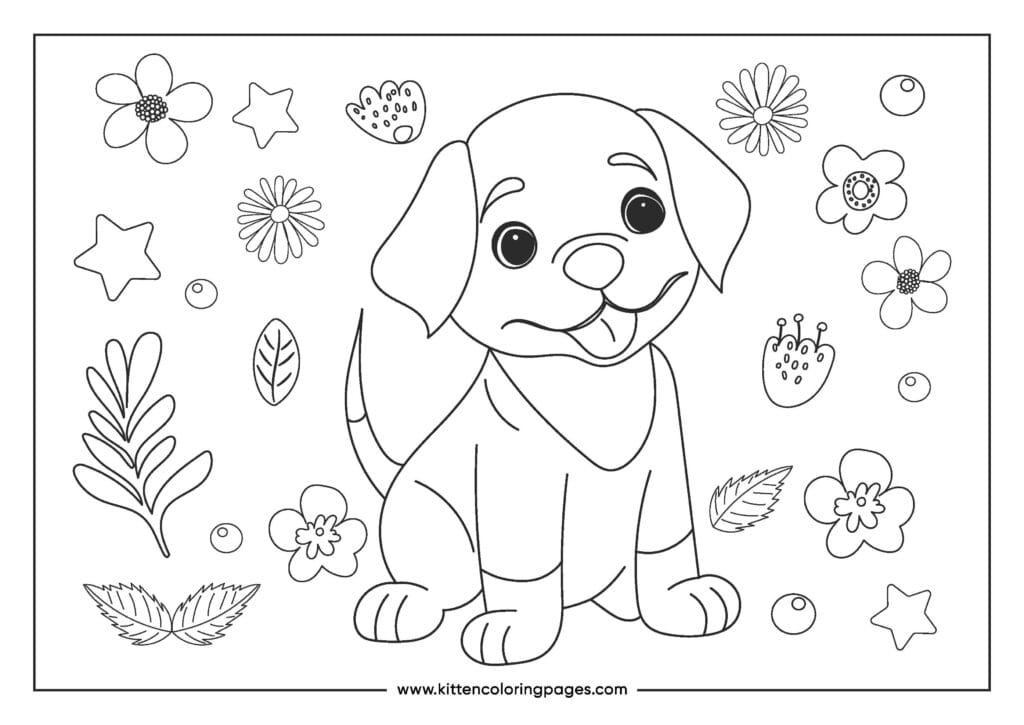 puppy dog coloring pages 12
