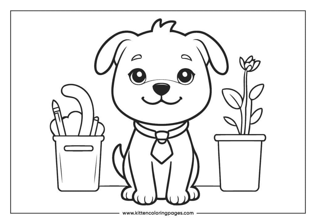 puppy dog coloring pages 19