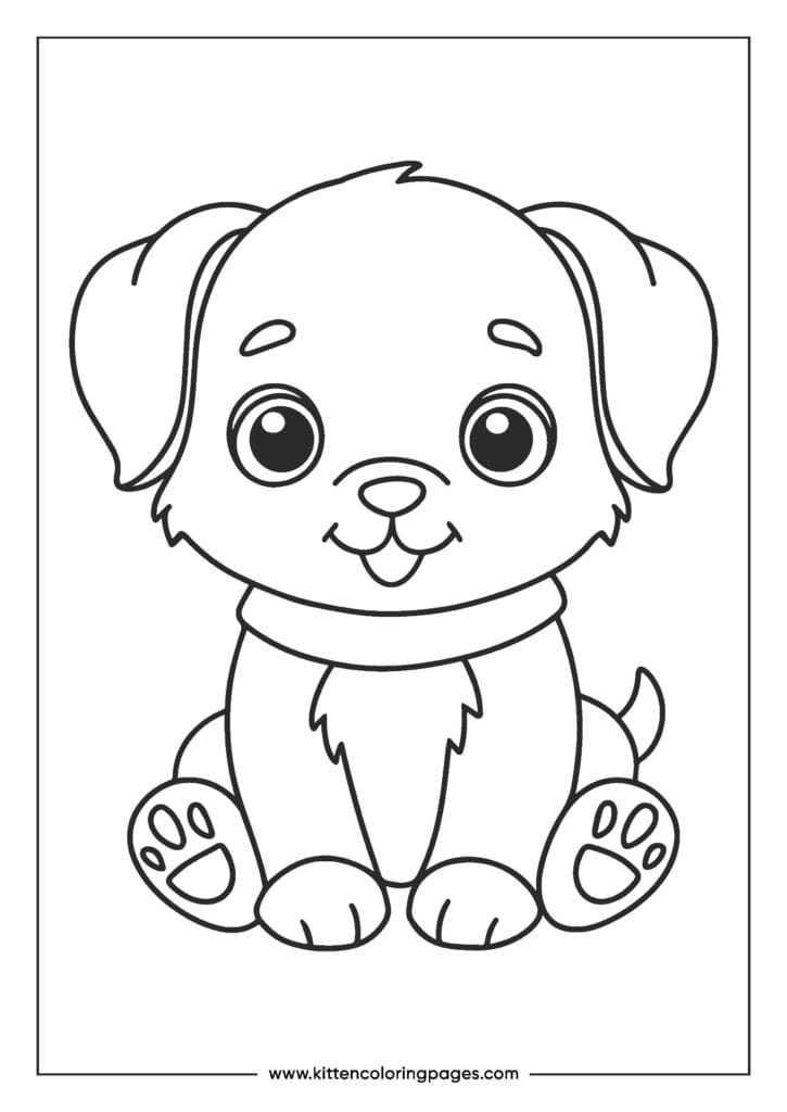 puppy dog coloring pages 4