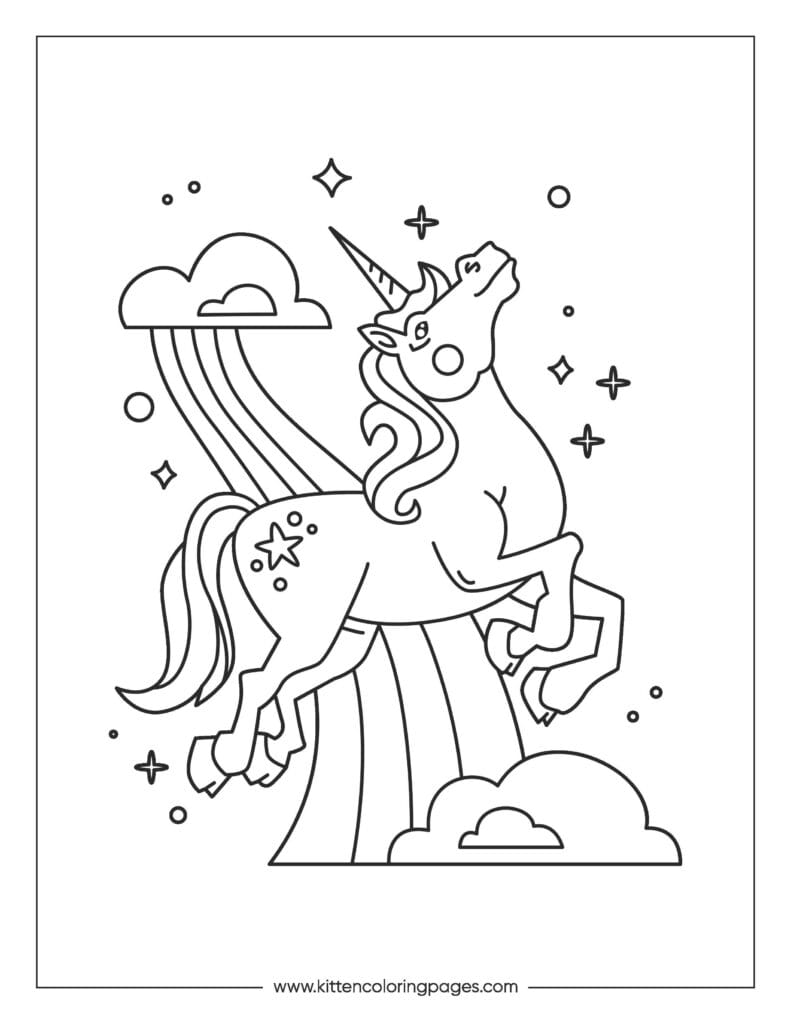Rainbow Coloring Page 10