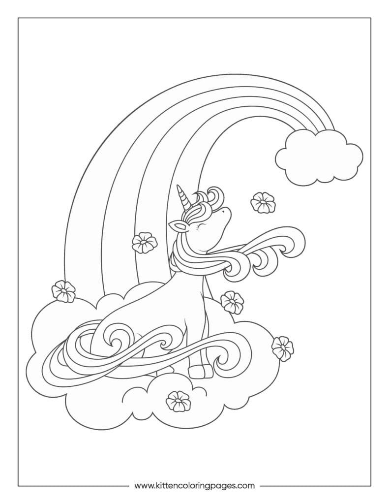 Rainbow Coloring Page 4