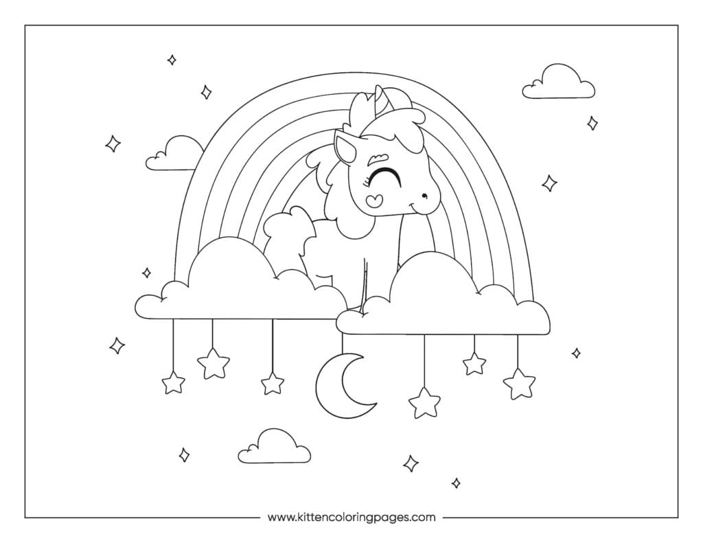 Rainbow Coloring Page 5