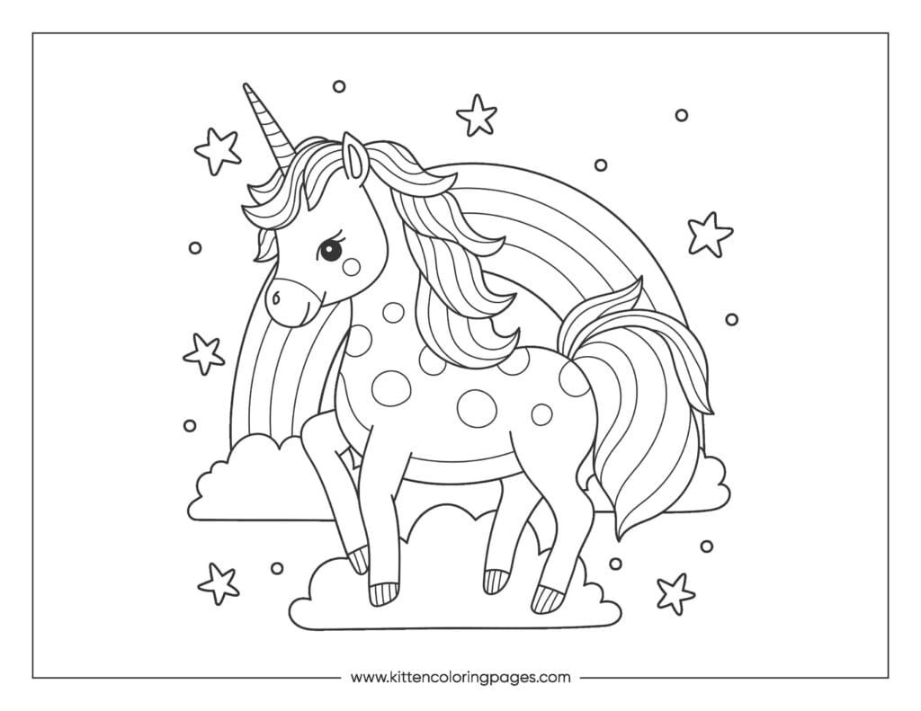 Rainbow Coloring Page 6