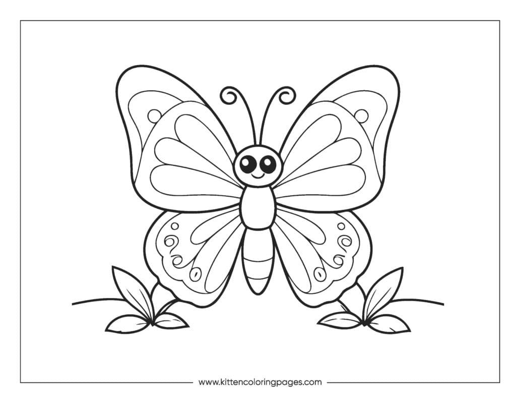 butterfly coloring page
