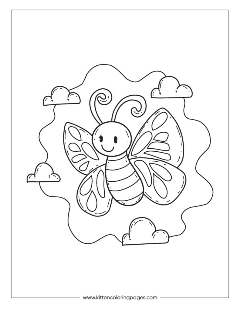 butterfly coloring pages 1