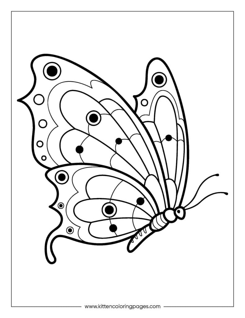 butterfly coloring pages 3